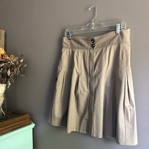 Anthropologie FEI High-waisted khaki skirt